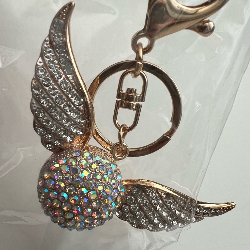 Sparkling Winged/ Golden Snitch Hand Keychain